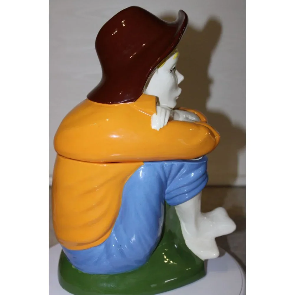 Cookie Jar - Arnel's Porcelain - Whistling Barefoot Boy